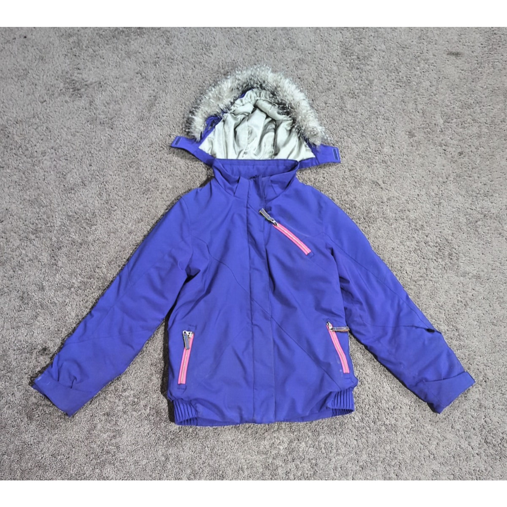 SPYDER Girls Lola Snow Ski Snowboarding Insulated Jacket Sz 18 Purple Pink Teens